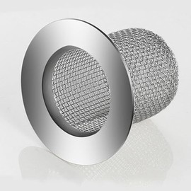 Shower Drain Hair Catcher, Shower Drain Basket, Easy to Clean Stainless Steel Mesh Hair Trap, Reusable Anti-Clog Drain Strainer Filter for Bathroom Sink, Shower & Tub, Fits 2-Inch Inner Diameter Holes