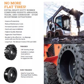 National 1 Track & Parts Solid Tire with Rim Assembly - 15" x 5" ST303