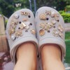 Bling Shoe Charms Chain 18 Pcs Cute Enamel Rhinestone Shoe