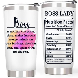Breezy Valley Boss Tumbler - Boss Gifts for Women, Inspirational Boss Lady Tumbler, Funny Boss Day Gifts, Best Christmas or Birthday Gift for Female Boss, Women Leaders, Entrepreneurs