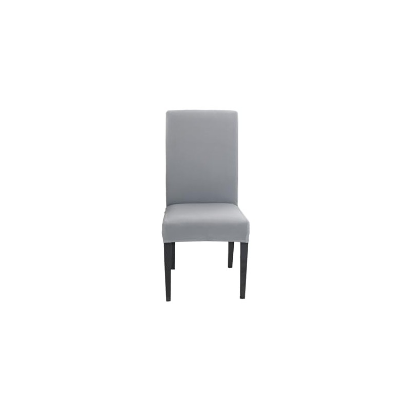 Hyper Cover Stretch Dining Chair Covers (Silver, 6 pcs) -