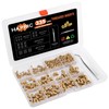 Pack of 335 Threaded Inserts, Threaded Inserts 3D Printing M2
