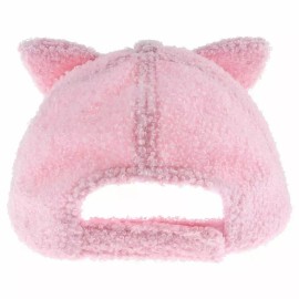 Elli By Capelli Girls 4-16 Cat Ear Baseball Hat | Color [ Dark Pink]