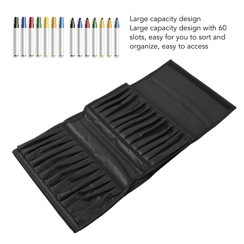 Marker Pen Bag Canvas Multi Layers Large Capacity Portable Pen