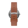 RIIS Three-Hand Medium Brown Leather Watch