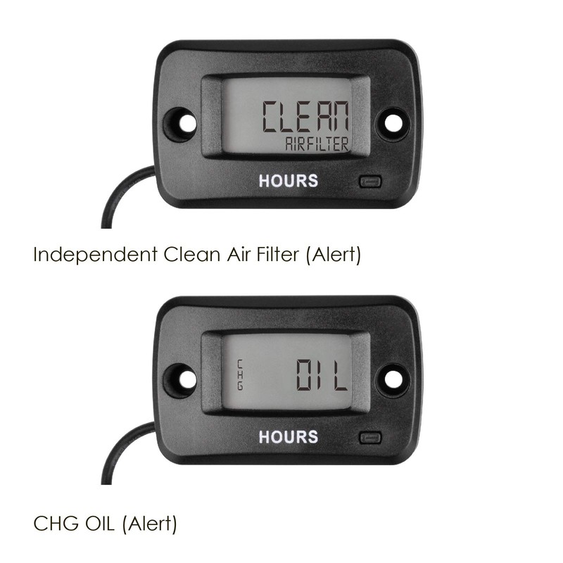 Jayron JR-HM019 Digital LCD Waterproof Gasoline Engine Hour Meter Maintenance