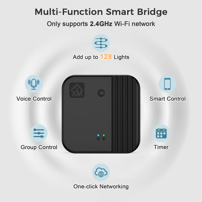 XMCOSY+ Smart Bridge for Smart Solar Outdoor Lights with Motion