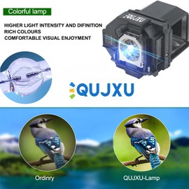 QUJXU ELPLP97 Replacement Projector Lamp for Epson V13H010L97 Home Cinema U50 880 2250 2200 VS260 Pro EX9240 EX3280 EX7280 EX5280 EX9230 EB-U50 TW5700 FH52 FH06 W51 W50 X50 Projector lamp Bulb