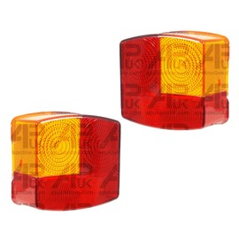 APUK PAIR Rear Tail Brake Light Lamp Lens Replacement for Case International John Deere Tractor