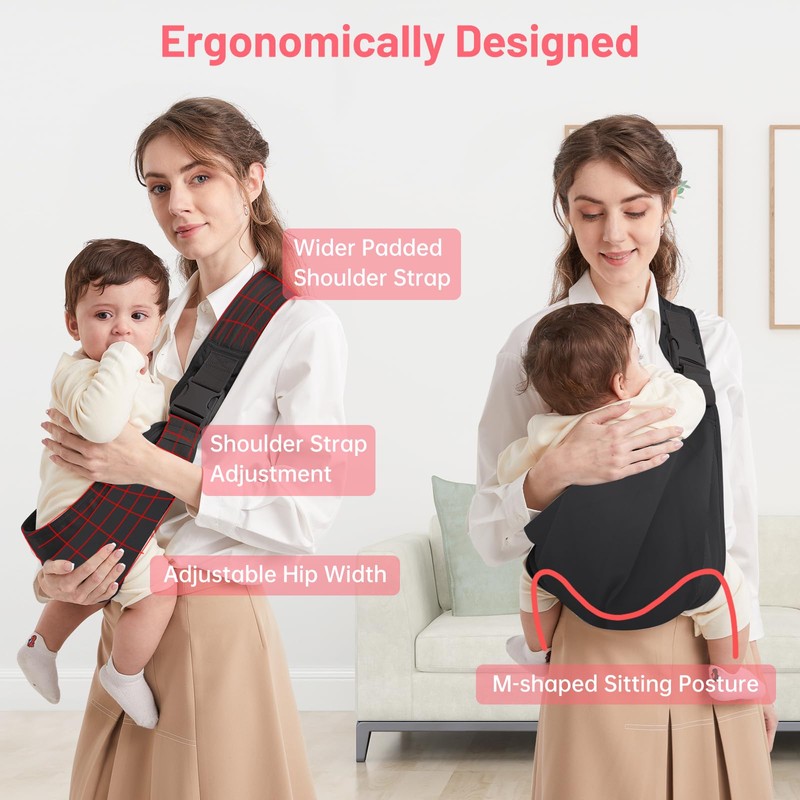 Baby Hip Carrier, Ergonomic Carrier for Babies Under 36 Months,