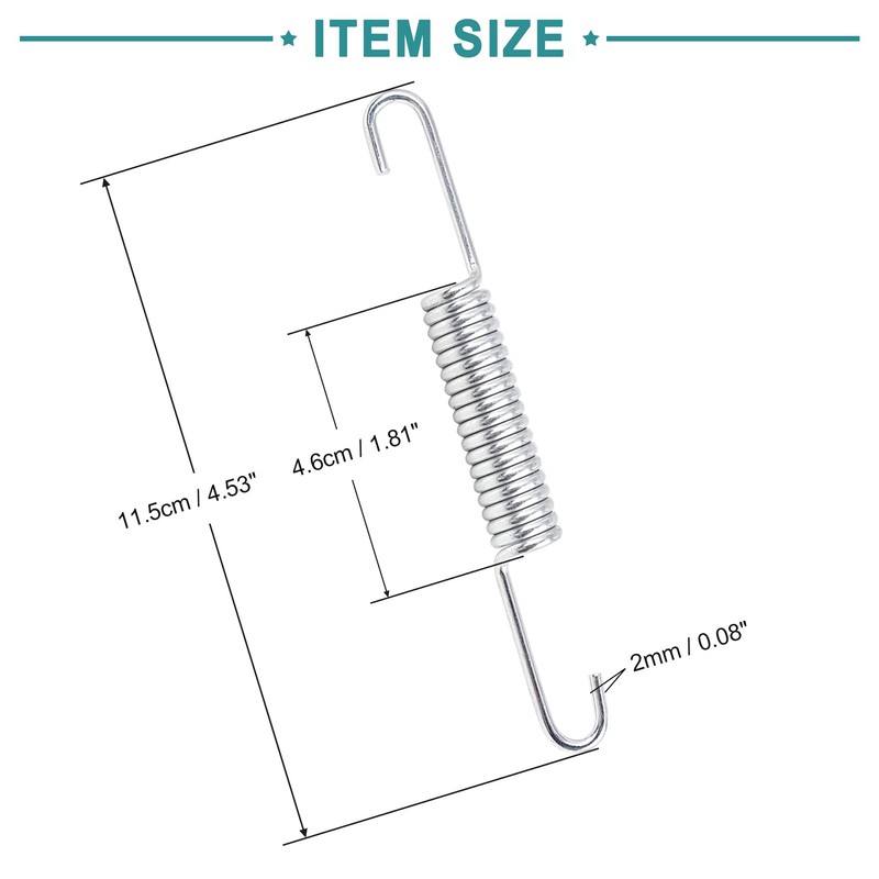 ACROPIX Motorcycle Kickstand Side Bracket Return Spring Compatible with TVS