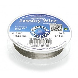 Griffin Jewellery Wire Stainless Steel 0.25 mm Nylon Coated 9.15 m