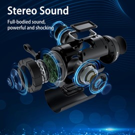 comiso Bluetooth Speaker, IP65 Waterproof Portable Speaker with 360° HD Stereo Sound, Punchy Bass, TWS Pairing, 24H Playtime, Wireless Speakers for Home/Outdoor/Camping/Beach, Gifts for Unisex