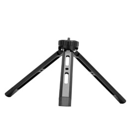 jojofuny Aluminum Alloy Mini Tripod for Phone Camera 4-Stage Height Adjustment 1/4 Inch Mount Screw