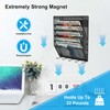 KZWKRG 6 Tier Magnetic File Holder with Hook, Magnetic File