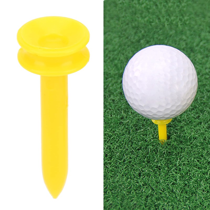 Plastic Golf Tees Pack of 100 Reduces Friction & Side