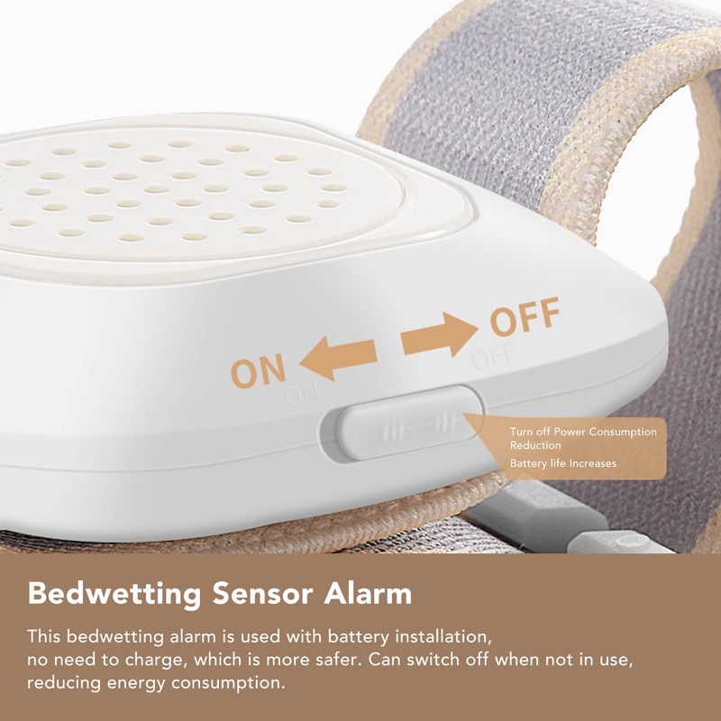 Bedwetting Alarm Sensitive Portable Flashing Vibration Voice Electric Potty Training