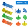 WMYCONGCONG 400 PCS 1-100 Plastic Livestock Ear Tag Animal Tag