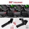 Xitomer Adjustable 22-28mm Black Aluminum Passenger Footpegs for Vulcan 650
