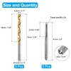 sourcing map Tap and Drill Bit Set, 5pcs M5 x