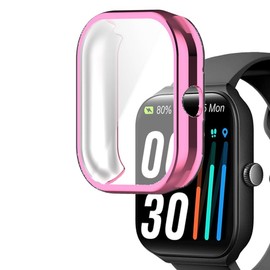 smaate Watch Cases compatible with TOOBUR IDW16 1.95” and Quican W16B Veryfit Smart Watch, TPU Case with Screen Protector, Protecting Watch Body & Screen