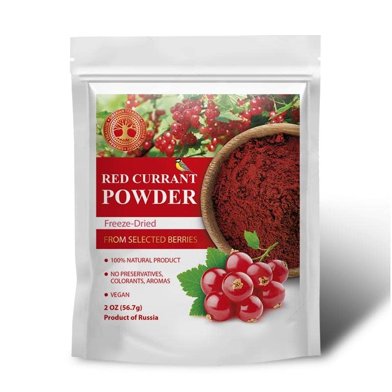 Wild Harvested Red Currant Freeze-Dried Powder – 2 Oz –