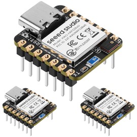 3 Pack XIAO nRF52840 Sense Development Board - BLE 5.0 Wireless Microcontroller with IMU & Microphone for TinyML TensorFlow Lite Projects, Support Ar duino CircuitPython Embedded Machine Learning