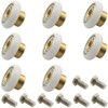 BLLNDX 8PCS Shower Room Rollers Wheel Diameter 20mm with 1