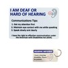 Hard of Hearing Deaf Awareness Hearing Impairment Wallet Card and