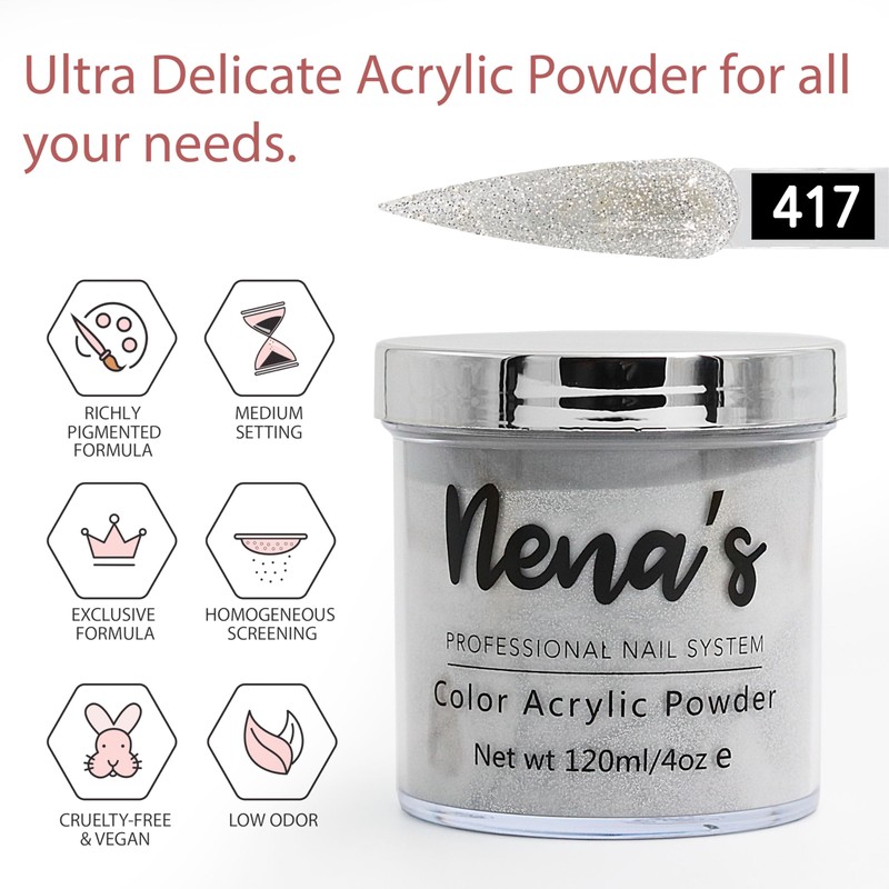 Nena's Superior Sculpting Powder Professional Acrylic Nail System wide color