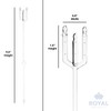 Royal Imports 9" Cardette Floral Pick Card Holder 50pcs