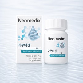 Neomedix Aquagen Aqua Formula Hyaluronic Acid Moisturizes Eyes, Improves Dry Mouth, 30 Tablets (1) / 네오메딕스 아쿠아젠 아쿠아포뮬러 히알루론산 눈 촉촉 입마름 개선 30정 1개