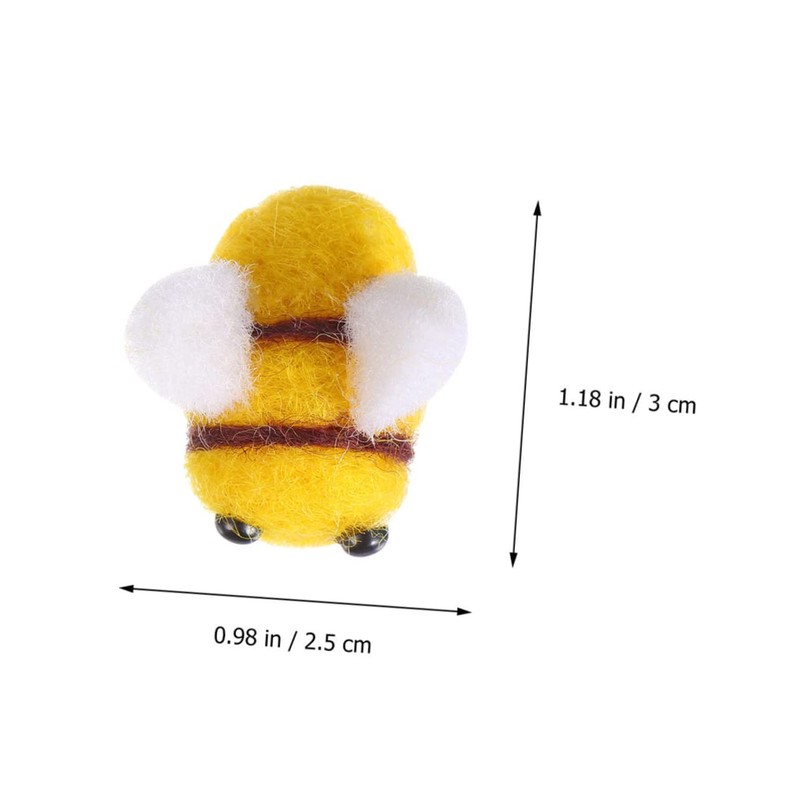 DOITOOL 25 Pcs Felt Bees Decorations for DIY Crafts Hat