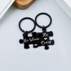 Queyuen 2pcs His Crazy Her Weirdo Couples Keychains Puzzle Key