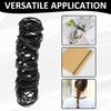 KJAHLAL 150 Pcs Black Rubber Band, Colorful Rubber Bands Size
