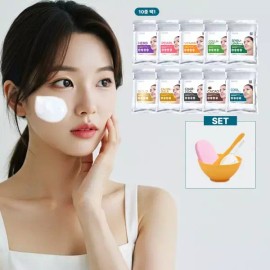 Rinjay [린제이] 프리미엄 모델링팩 1kg+팩도구세트+클렌징해면 스펀지 홈에스테틱 5종세트 (10종 택1) [카렌듈라+팩도구3종+해면] [Lindsay] Premium Modeling Pack 1kg + Pack Tool Set + Cleansing Sponge Home Aesthetic 5-Piece Set (Choose 1 out of 10) [Calendula + 3-Pack Tools + Sponge]