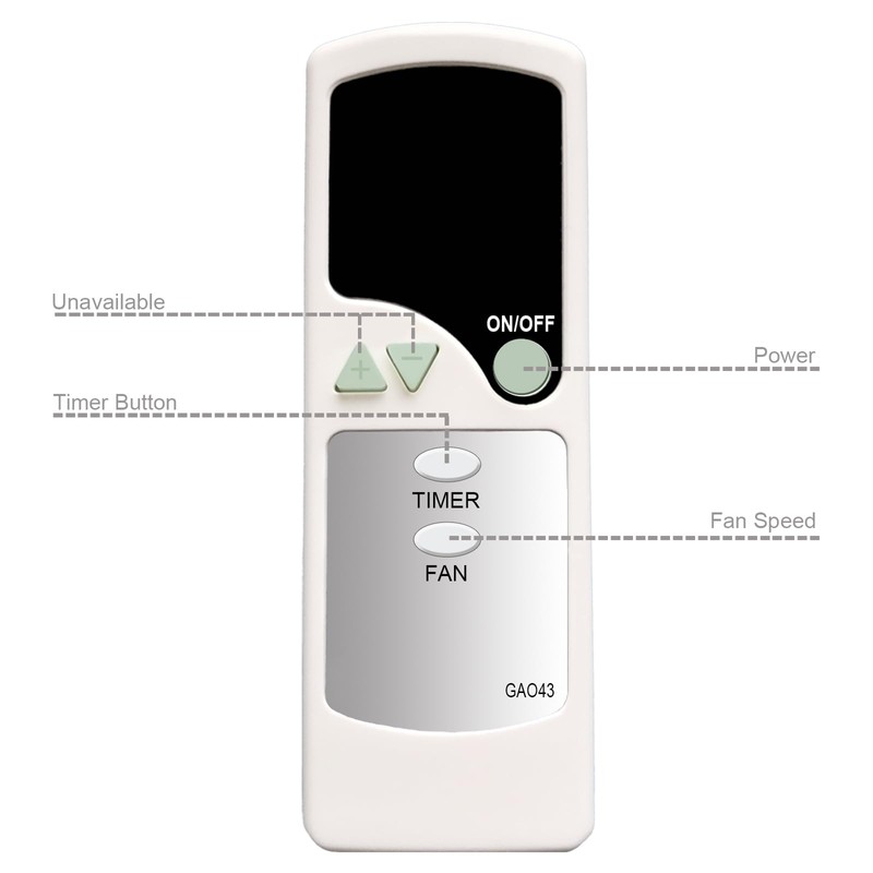 XINJISHIMIN Replacement Remote Control for Vornado Tower Circulator Fan 184/154