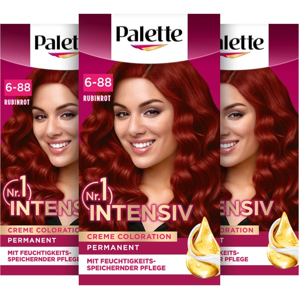 Palette Intensive Creme Colouration 6-88/678 Ruby Red (3 x 115