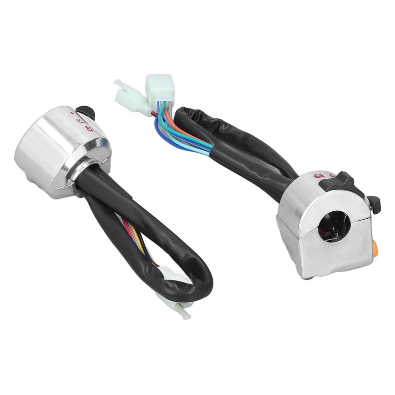 Pair Motorcycle Handlebar Switch Assembly Universal for 50cc 22mm Handle
