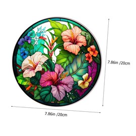 GRIRIW Flower Wall Hanging Decor Floral Pendant for Home Garden Creative Ornament for Indoor Outdoor Decoration Housewarming Smooth Surface Safe Materials