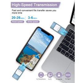 128GB Thumb Drive for Phone/Pad/Android/PC/Laptop