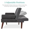 Best Choice Products Mid-Century Modern Upholstered Futon, Convertible Folding Sofa
