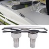 Boat Cleat, 6 Inch 316 Stainless Steel Pull Up Deck