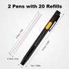 Livalur Heat Erasable Fabric Marking Pen Set, 2 Pens with