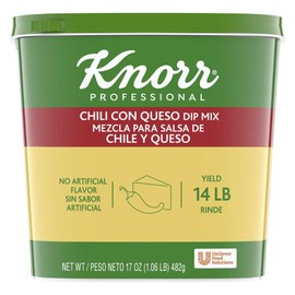 Knorr Professional Chili Con Queso Dip Mix Vegetarian, No Artificial Flavors or Added MSG, 0g Trans Fat, 1.06 lbs, Pack of 6