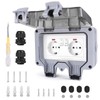 NVIYAM Outdoor Socket Surface-Mounted, IP66 Waterproof Socket with Switch Indicator