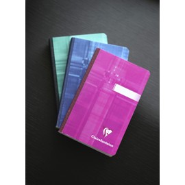 Clairefontaine 9596C Metric Notebook 9 x 14 cm with Soft Cover 96 Sheets Lined 90 g Pack of 1 Assorted Colours