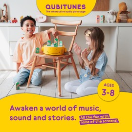 QUBITUNES, Starter Set, Interactive Audio Play Stage for Kids Ages 3+ | Create Music, Sound & Stories | Screen-Free Playtime for Boys & Girls