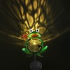 LUNSY Garden Solar Lights Outdoor Decorative, Metal Frog Shape, Outdoor