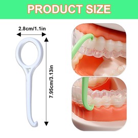 10 Stück Aligner Entfernungswerkzeug, Entferner für Unsichtbare Zahnspangen, für Unsichtbare Zahnspangen für Kieferorthopädische Unsichtbare Zahnspangen Extraktor Kieferorthopädische Zahnspangen